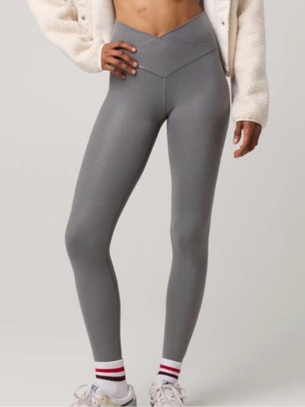 *NWT* Offline by Aerie Women’s Real Me 7/8 Hi-Rise Leggings in Metallic Gray, XL
